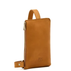 Duccio Men's belt bag in vintage leather color natural