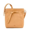 Elisa Women's bucket bag in leather color natural