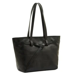 Elisa Women's tote bag in leather color black