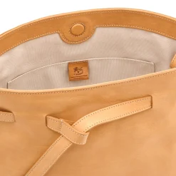 Elisa Women's bucket bag in leather color natural
