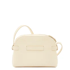 Elisa Women's crossbody bag in leather color white