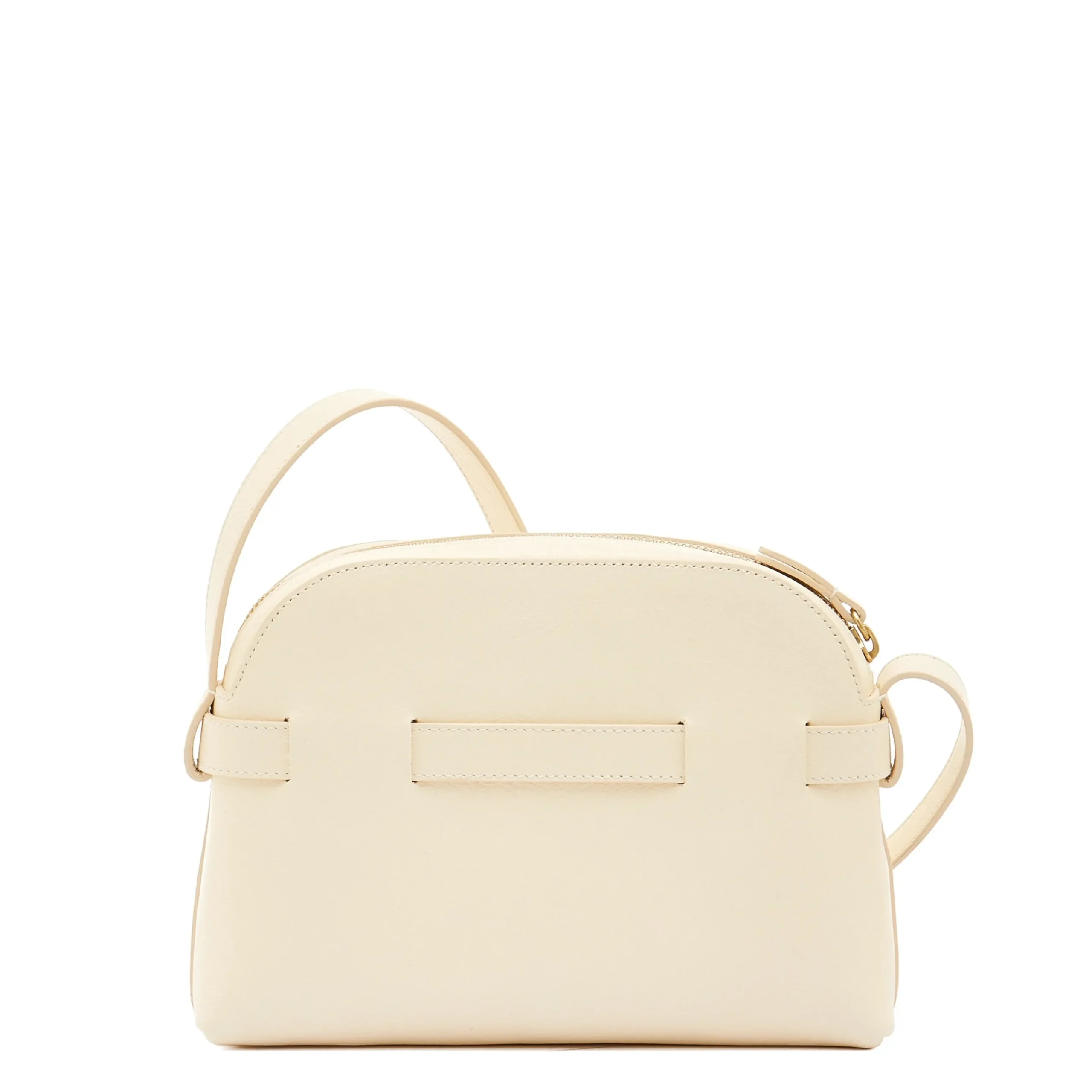 Elisa Women's crossbody bag in leather color white