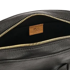 Elisa Women's crossbody bag in leather color black