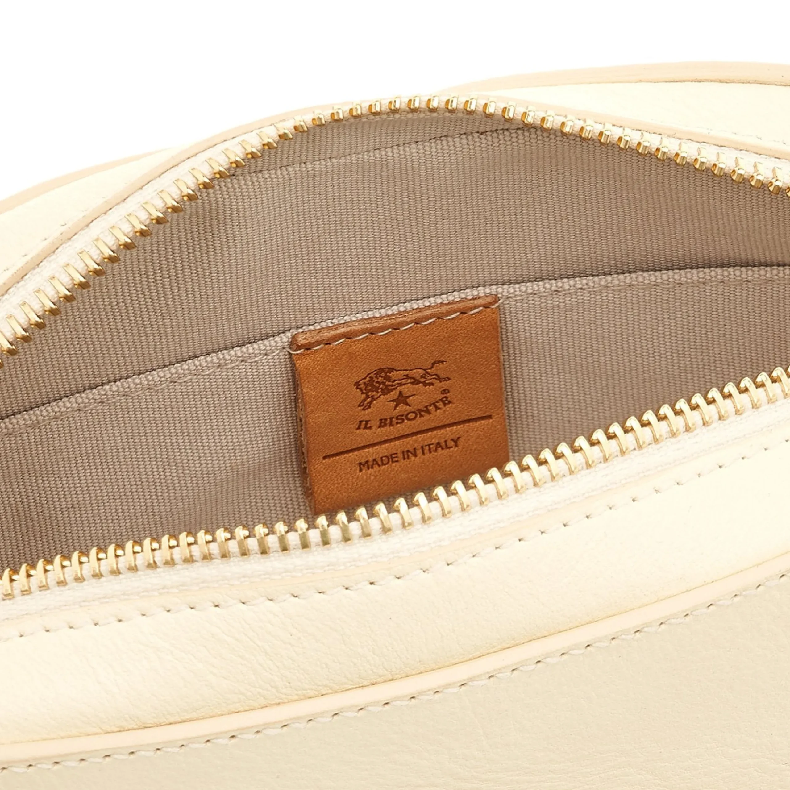 Elisa Women's crossbody bag in leather color white