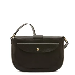 Fausta Medium Women's crossbody bag in leather color black