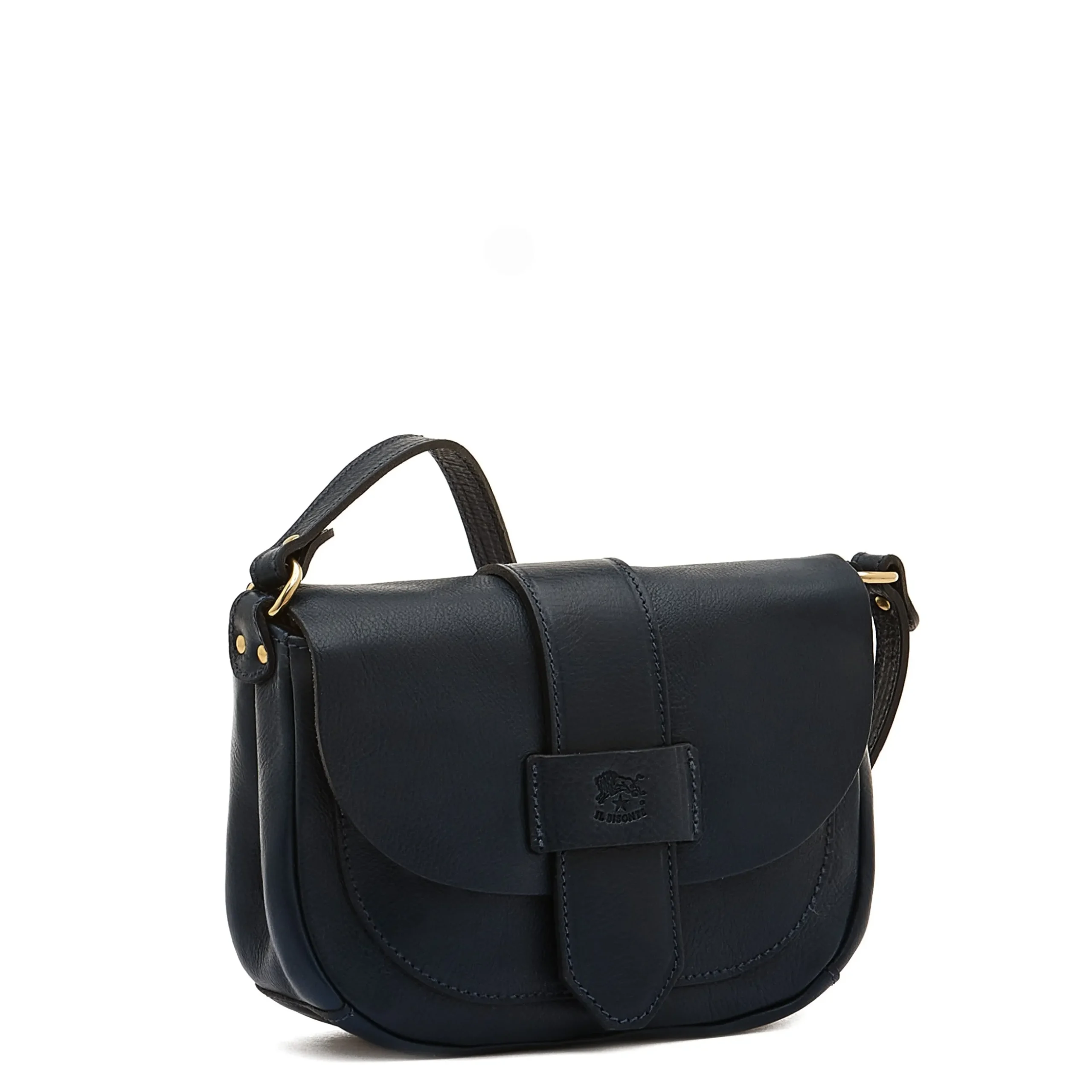 Fausta Small Women's crossbody bag in leather color blue