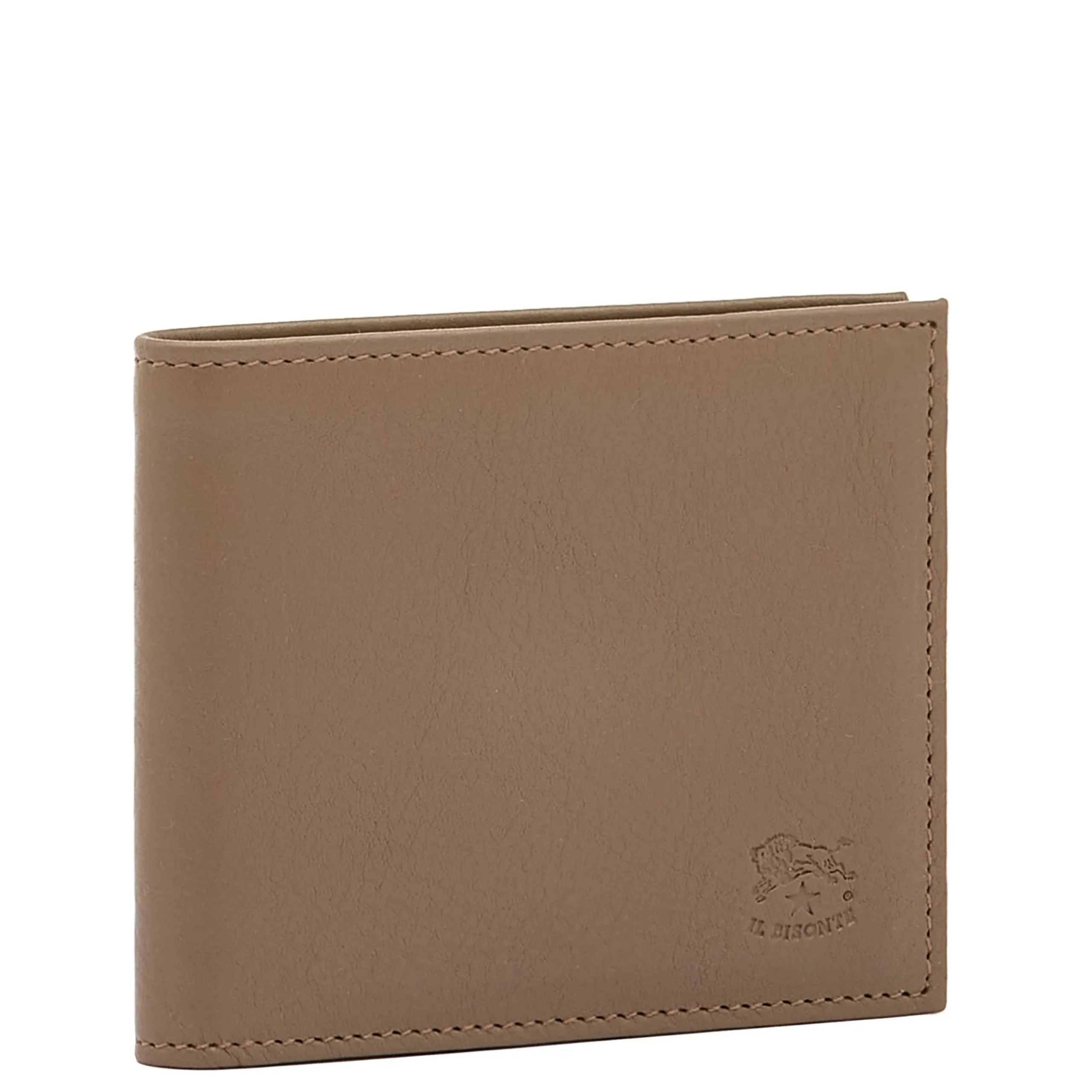 Feniglia Men's bi-fold wallet in leather color light grey