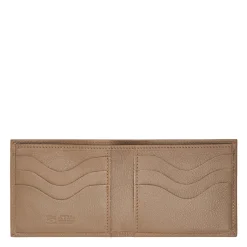 Feniglia Men's bi-fold wallet in leather color light grey