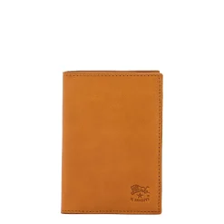 Galileo Men's card case in vintage leather color natural