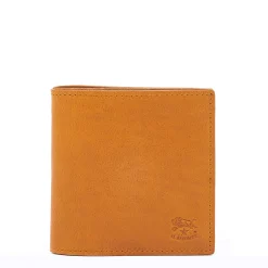 Galileo Men's bi-fold wallet in vintage leather color natural