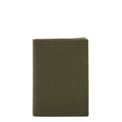 Galileo Men's card case in vintage leather color forest