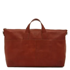 Galileo Men's travel bag in vintage leather color sepia