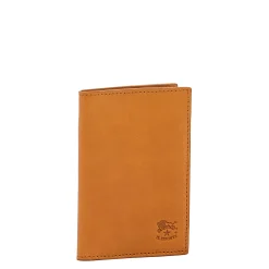 Galileo Men's card case in vintage leather color natural