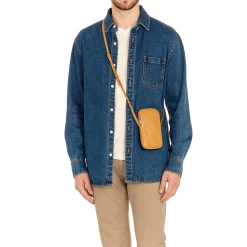Galileo Men's case in vintage leather color natural