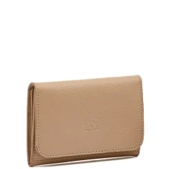 Galileo Men's card case in leather color caffelatte