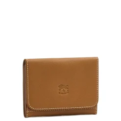 Galileo Men's card case in leather color gianduia