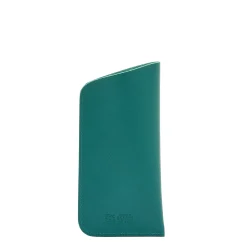 Glasses case in leather color polinesia