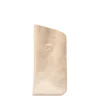 Glasses case in metallic leather color metallic platinum