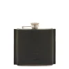 Home Hip flask in leather color black
