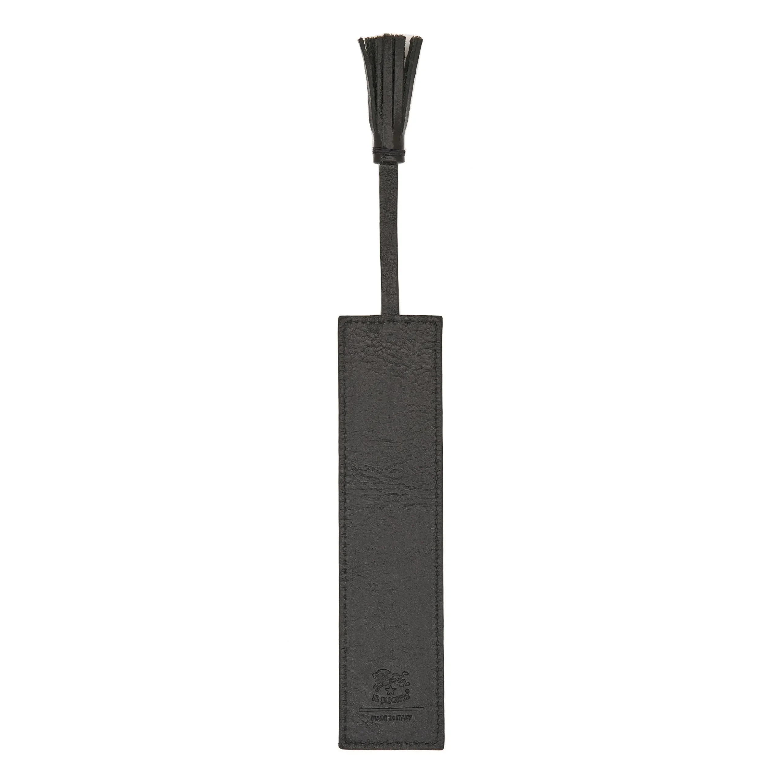 Home Bookmark in leather color black