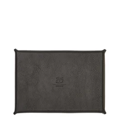 Home Valet tray in leather color black