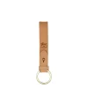 Keyring in leather color natural