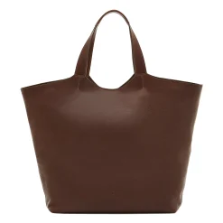 Le laudi Women's tote bag in vintage leather color coffee