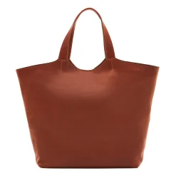 Le laudi Women's tote bag in vintage leather color sepia