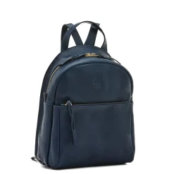 Lungarno Women's backpack in leather color blue