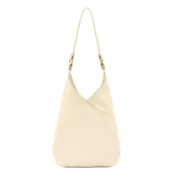 Malibu Women's shoulder bag in leather color milk