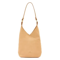 Malibu Women's shoulder bag in leather color natural