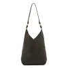 Malibu Women's shoulder bag in leather color black