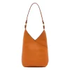 Malibu Women's shoulder bag in leather color caramel