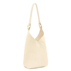 Malibu Women's shoulder bag in leather color milk