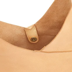 Malibu Women's shoulder bag in leather color natural