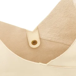 Malibu Women's shoulder bag in leather color milk