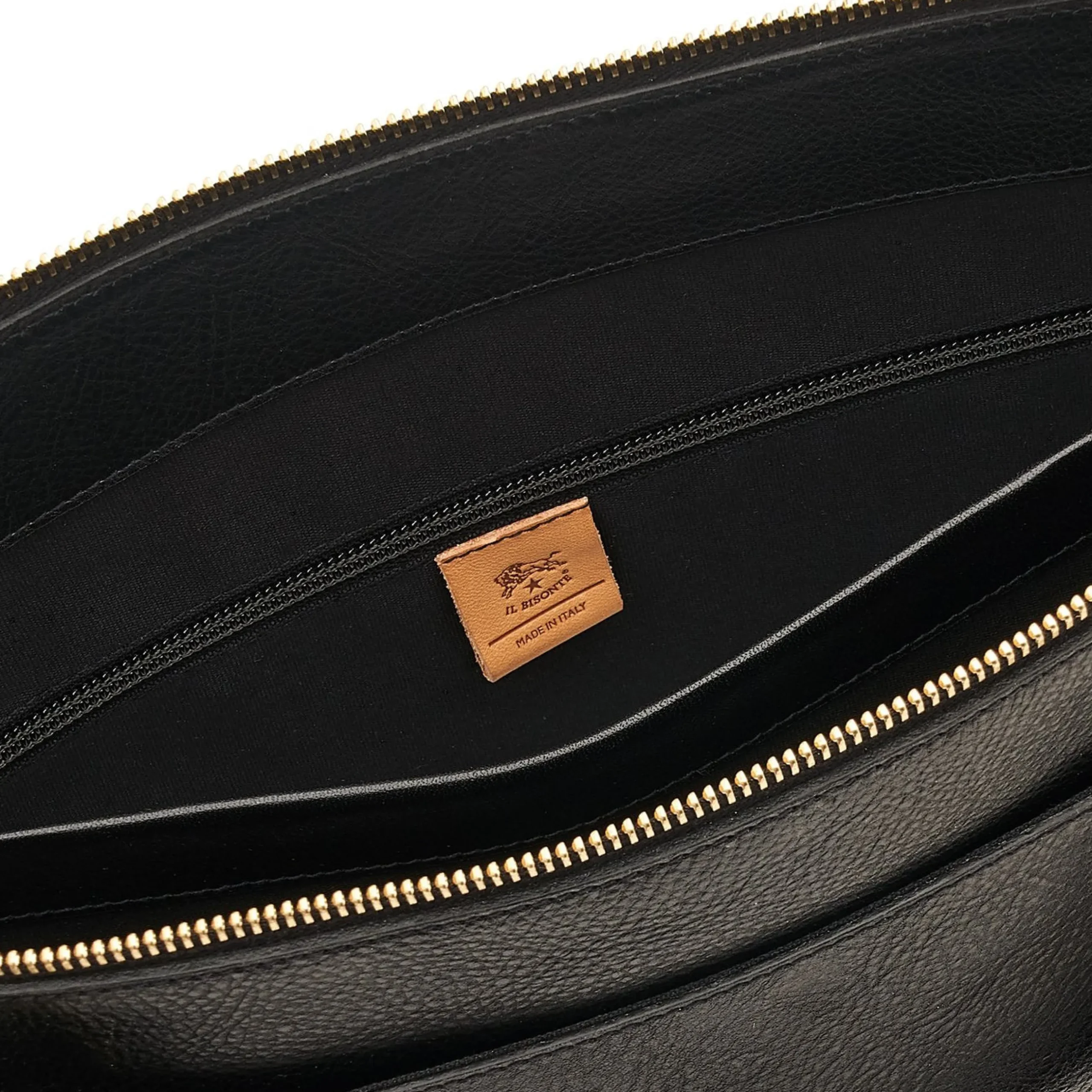 Manhattan Women's briefcase in leather color black