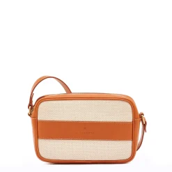 Marini Women's crossbody bag in fabric color natural / caramel