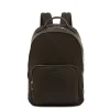 Meleto Men's backpack in leather color black