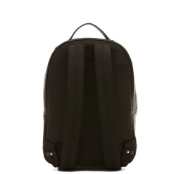 Meleto Men's backpack in leather color black