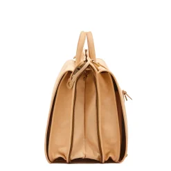 Men's briefcase in leather color natural