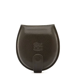 Men's coin purse in leather color black