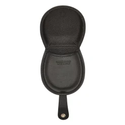 Men's coin purse in leather color black