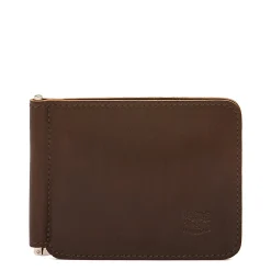 Men's wallet in vintage leather color coffee