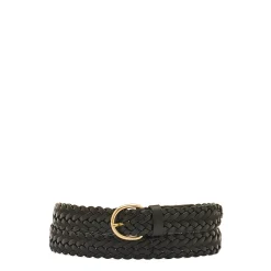 Nina Women's belt in leather color black
