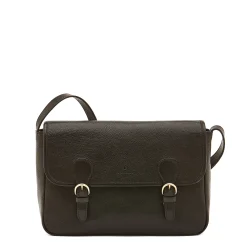 Novecento Women's messenger in leather color black