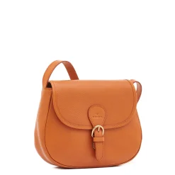 Novecento Women's crossbody bag in leather color caramel