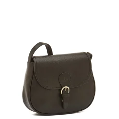 Novecento Women's crossbody bag in leather color black