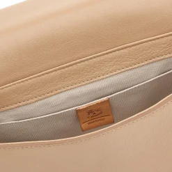 Novecento Women's crossbody bag in leather color caffelatte
