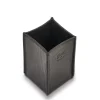 Office & business Desktop pen holder in leather color black